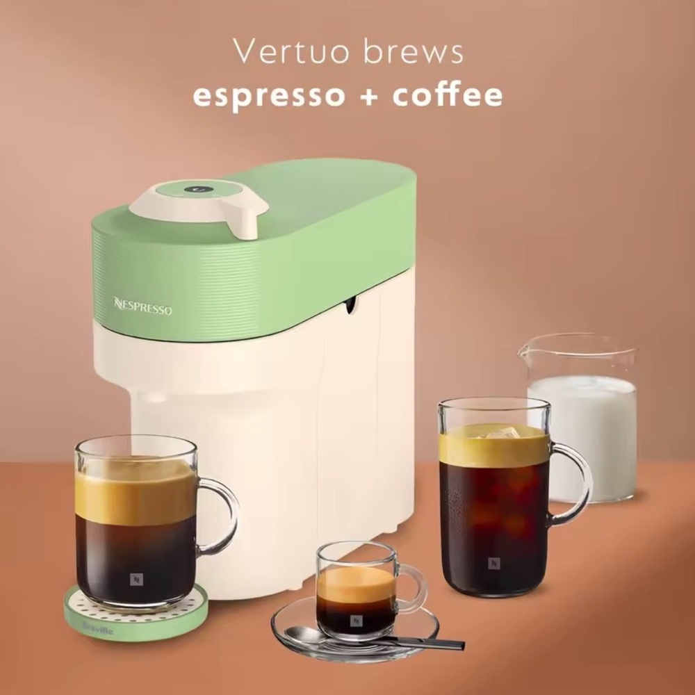 NWOB Vertuo Pop+ Summer Limited Edition by Breville, Pistachio